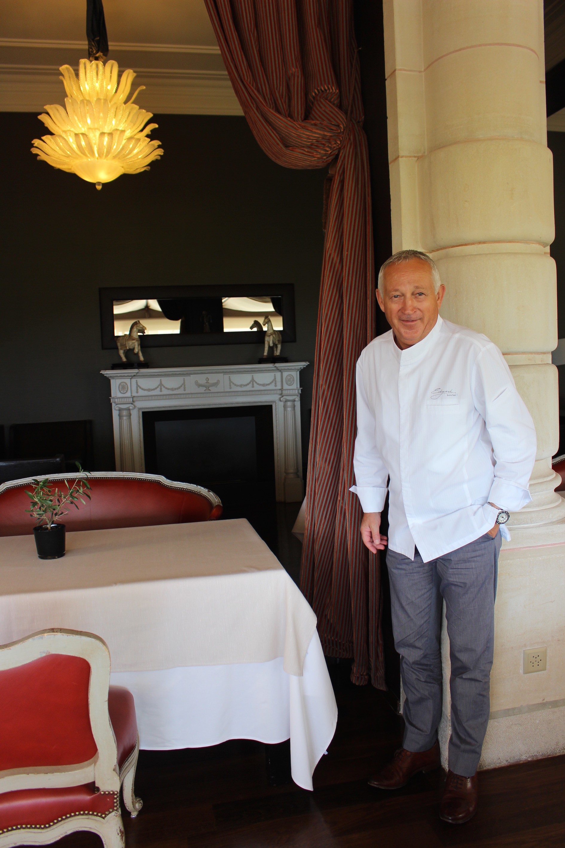 chef Edgard Bovier salle à manger du Palace
