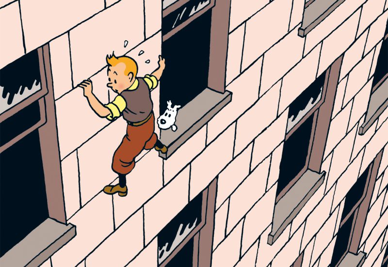 Hergé. Tintin en Amérique, page 10. © Hergé-Moulinsart 2016