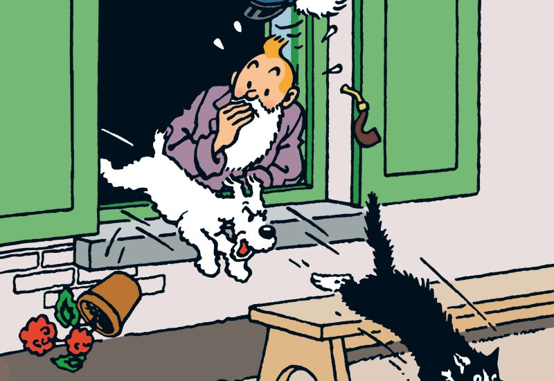 Hergé. Black Island, page 5. © Hergé-Moulinsart 2016