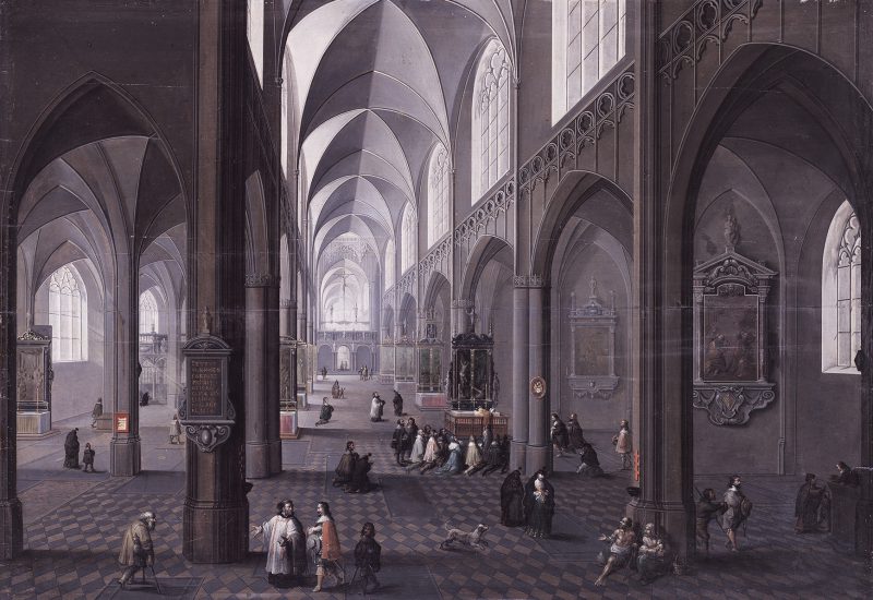 Pieter I Neeffs, Intérieur d’église, 1635 © Collection des Musées d’art et d’histoire de la Ville de Genève