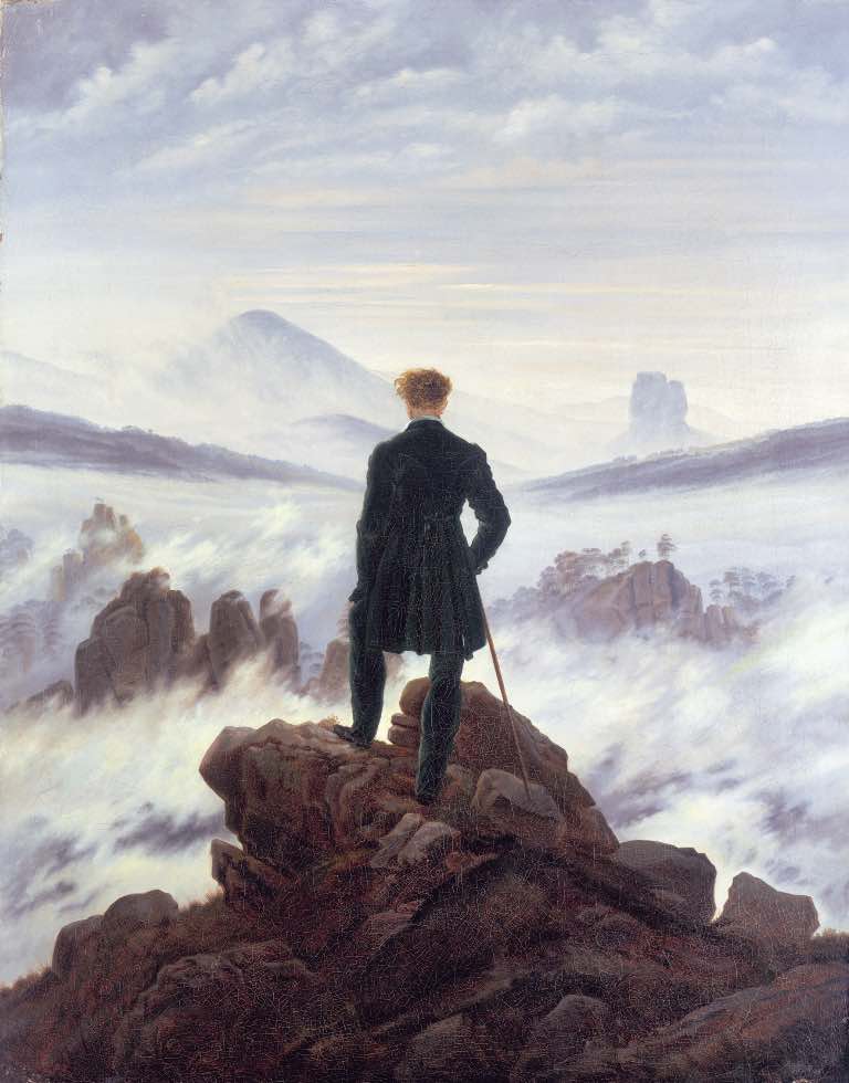 Wanderer über dem Nebelmeer, um 1818 Caspar Friedrich