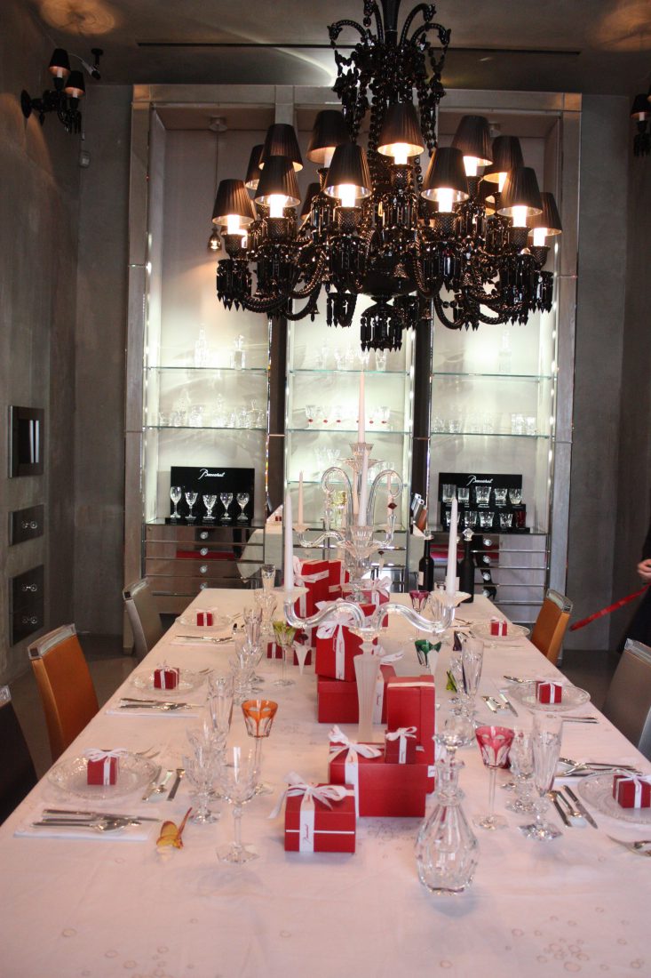 Maison Baccarat Paris table photo Françoyse Krier