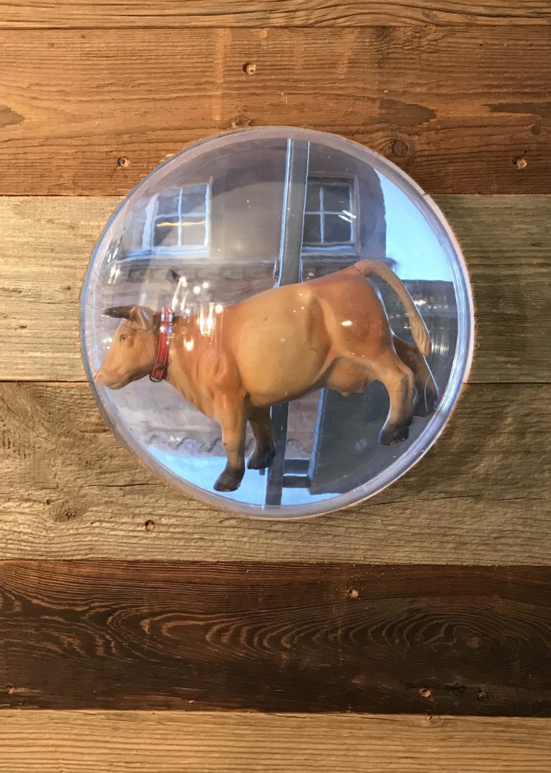 Saanen la Vache Bleue décor de porte 