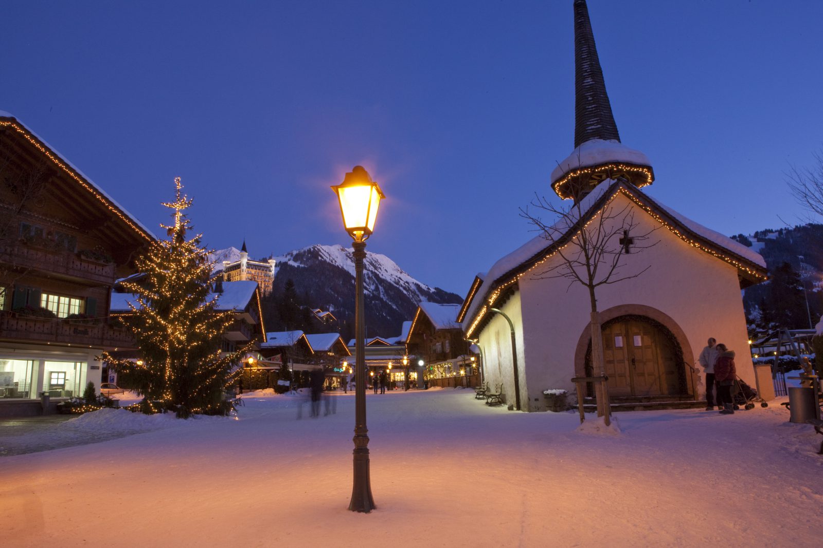 Gstaad by Night Photo by Christof Sonderegger