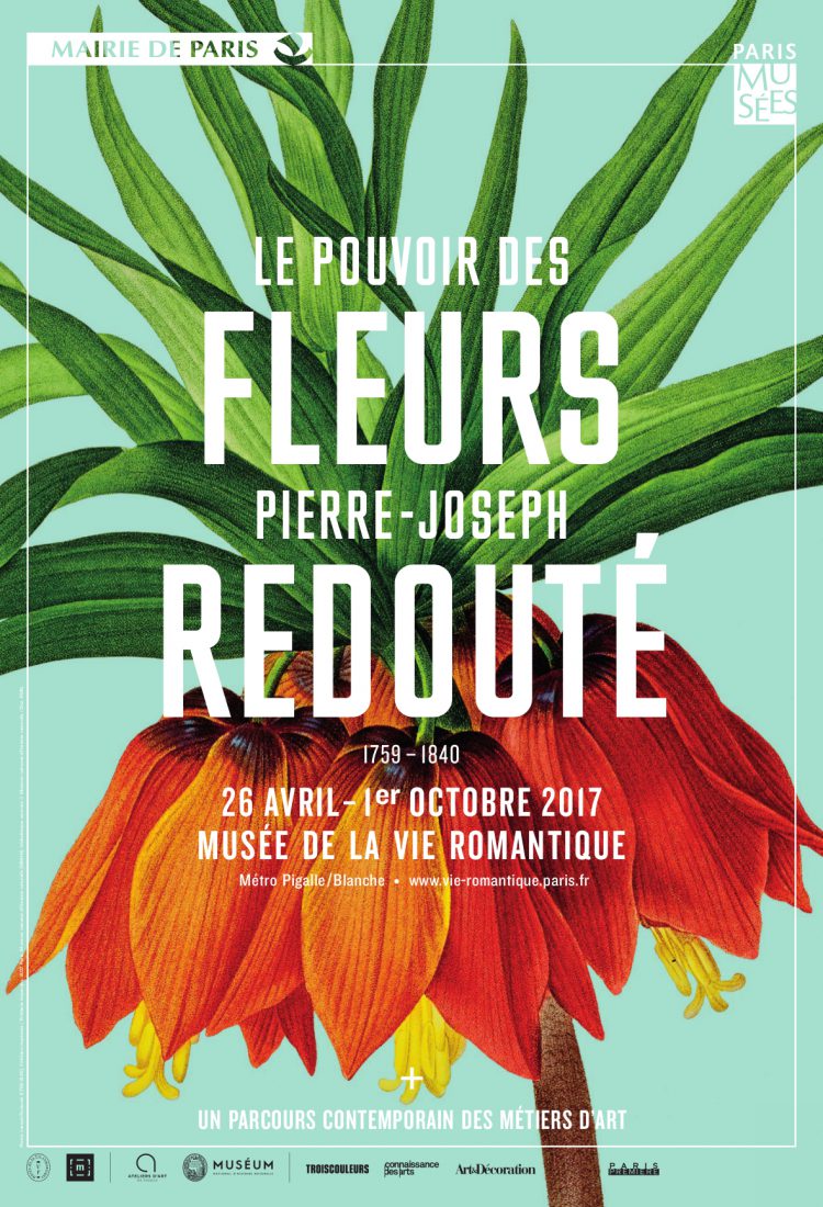 affiche_RedoutéPierre Joseph Redouté (1759-1840), Fritillaire impériale / Fritillaria imperialis, 1802-1816, 