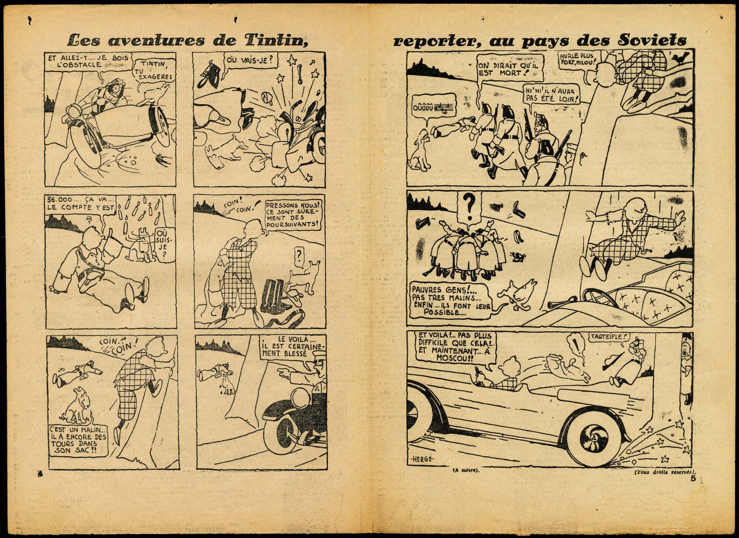 Le monde d'Hergé Arc-et-Senans Tintin au pays des Soviets 