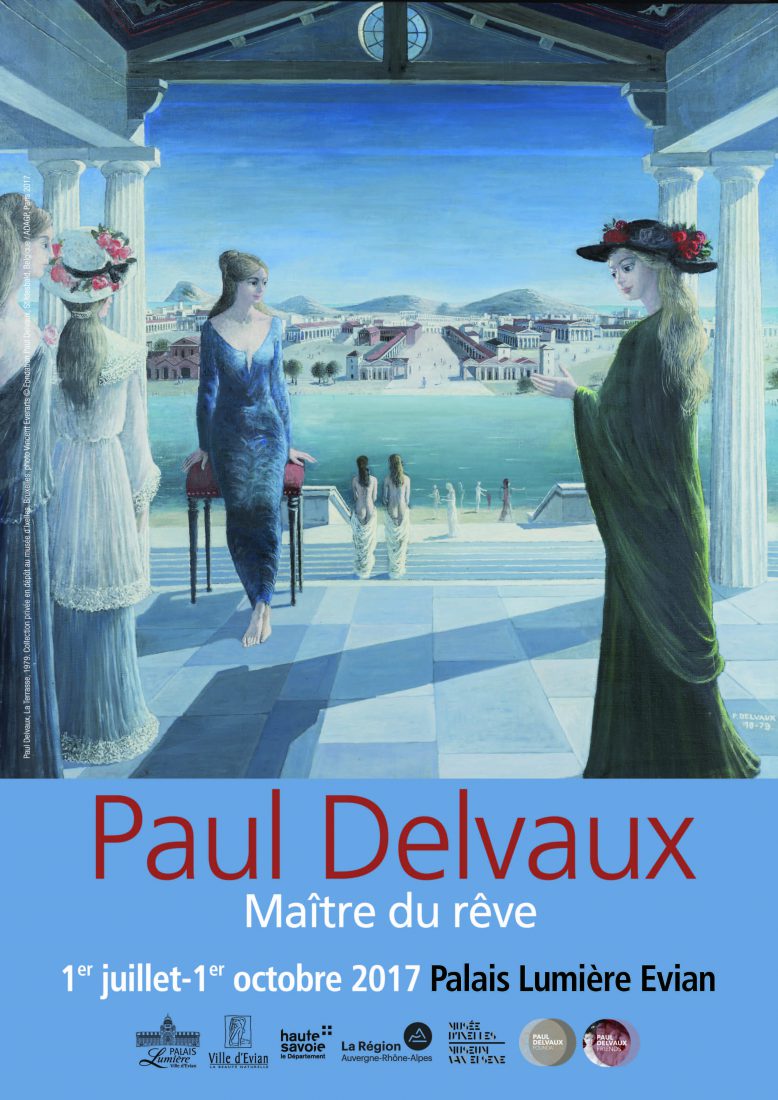 (Affiche Paul Delvaux, La Terrasse, 1979 © Adagp, Paris 2017)