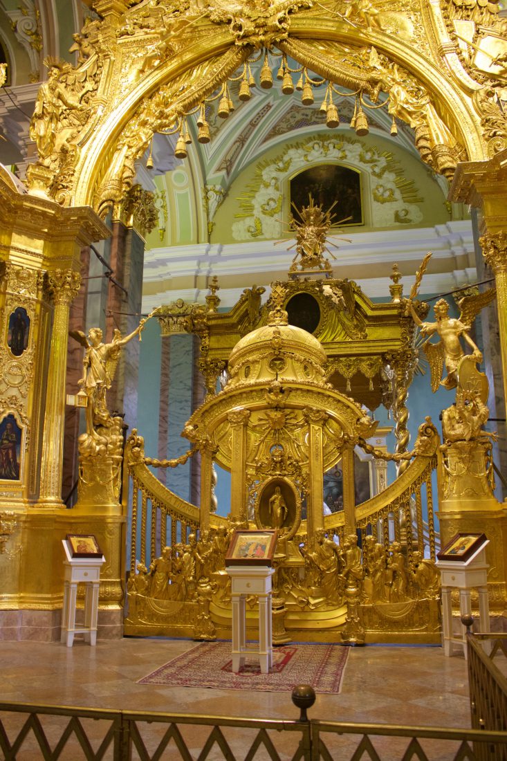 saint Petersbourg cathédrale Saint Pierre-et-Paul iconostase