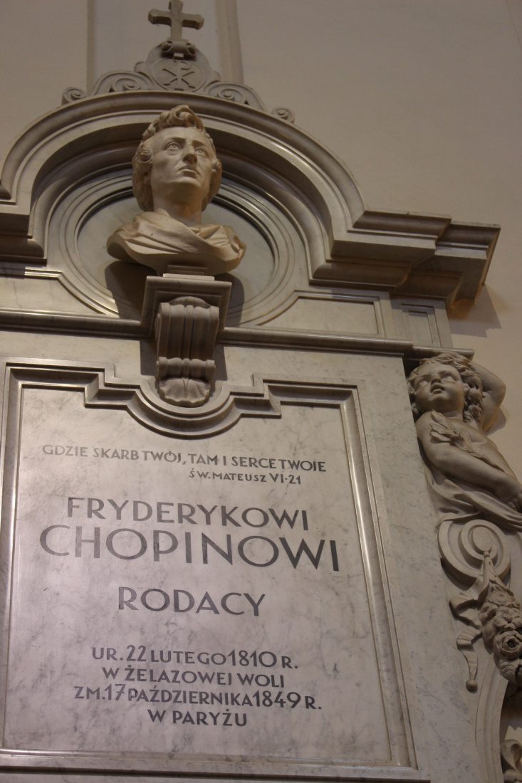 pologne varsovie L'église de la Sainte-Croix Coeur de Chopin