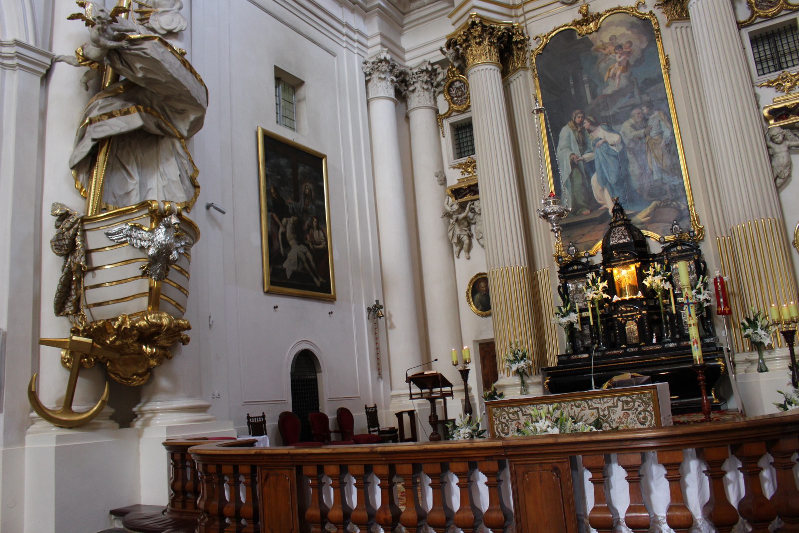 Balades et itinéraire de Chopin à Varsovie église soeurs de la visitation chaire