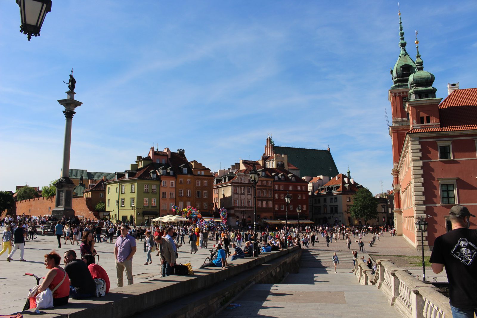 Pologne Varsovie Place du Château royal colonne Zygmunt