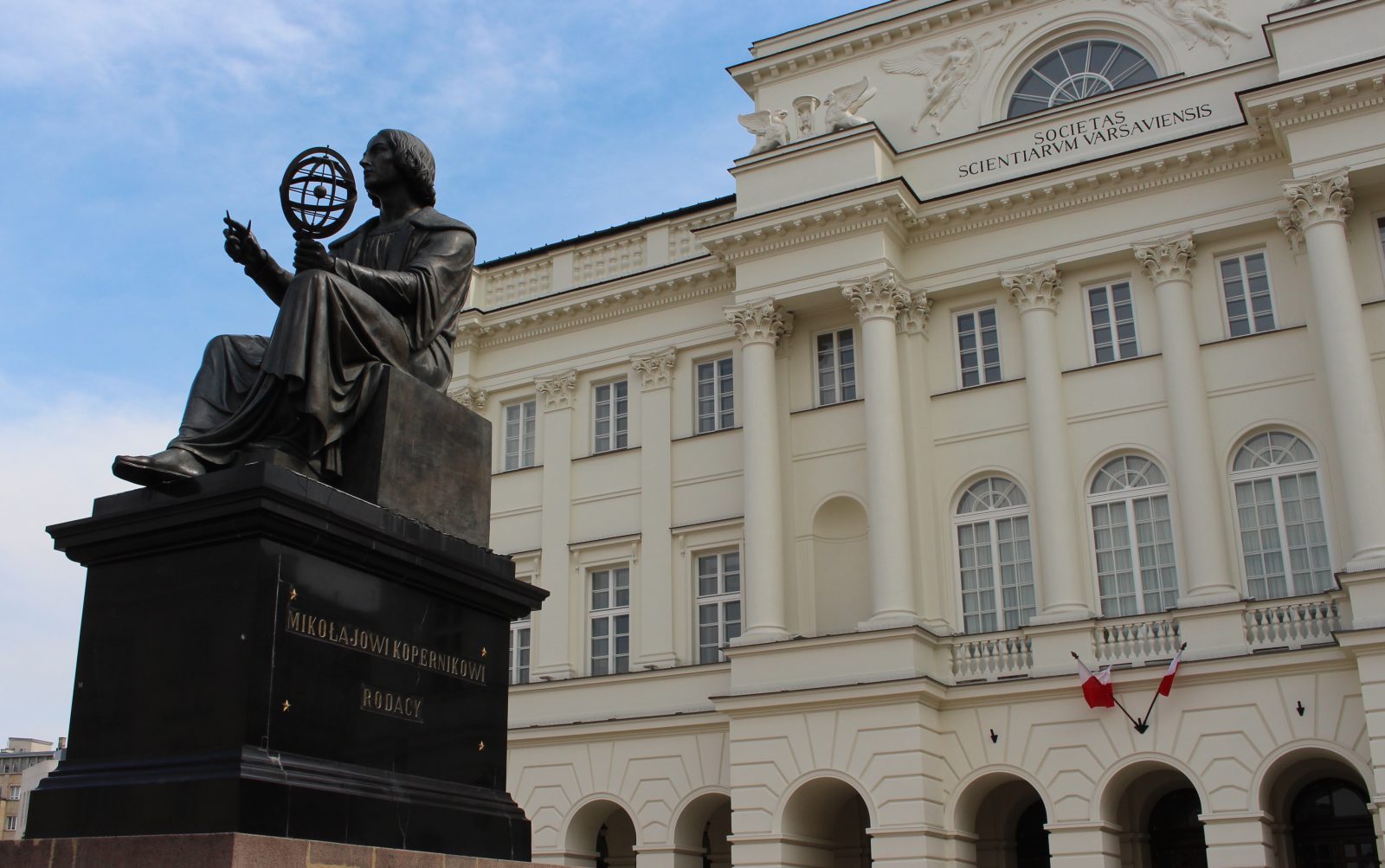 Pologne varsovie statue de Copernic