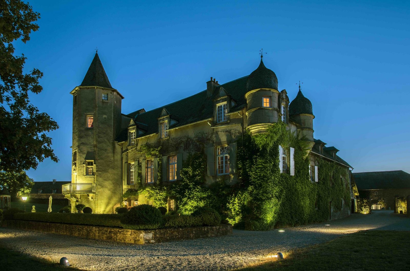 Aveyron Château Labro de nuit Onet -le-Chateau