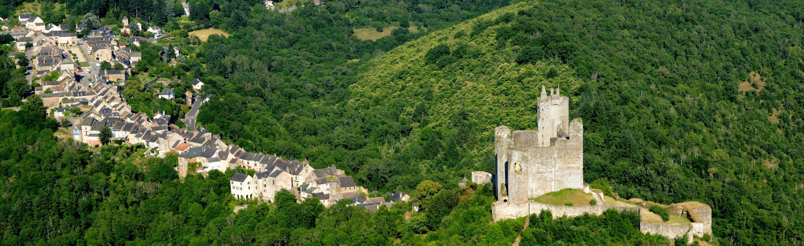 Najac, Aveyron, village-rue