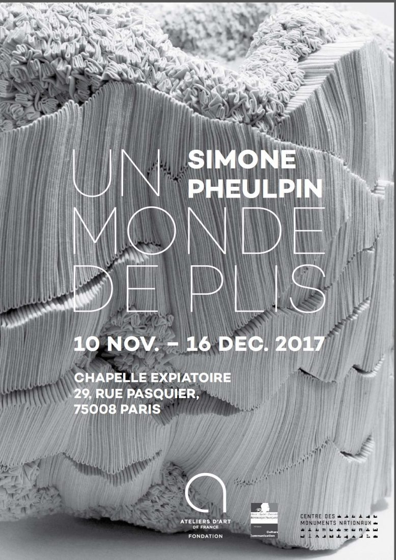 Affiche Un monde de plis Simone Pheulpin 