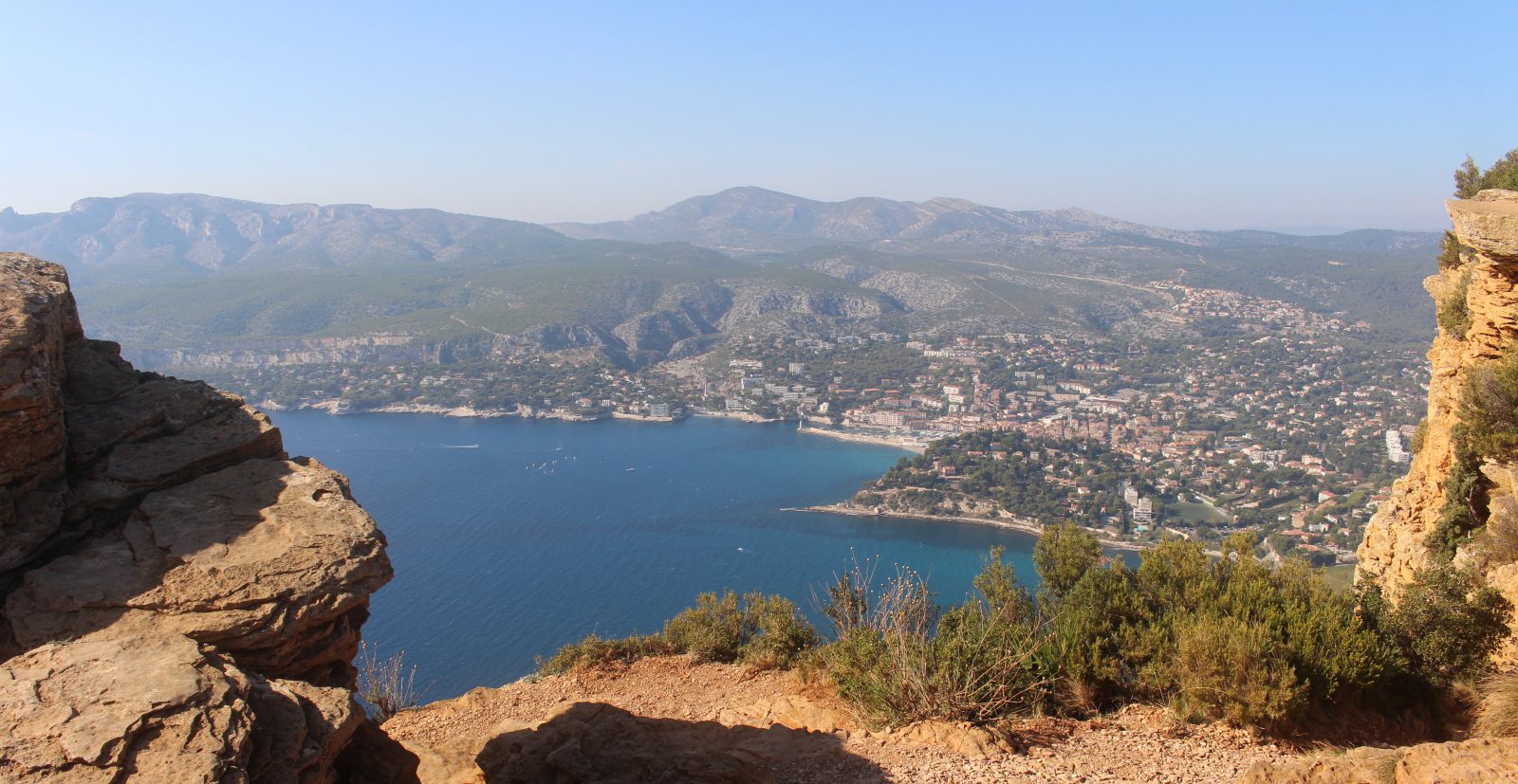 Cassis vue depuis la route des Crêtes