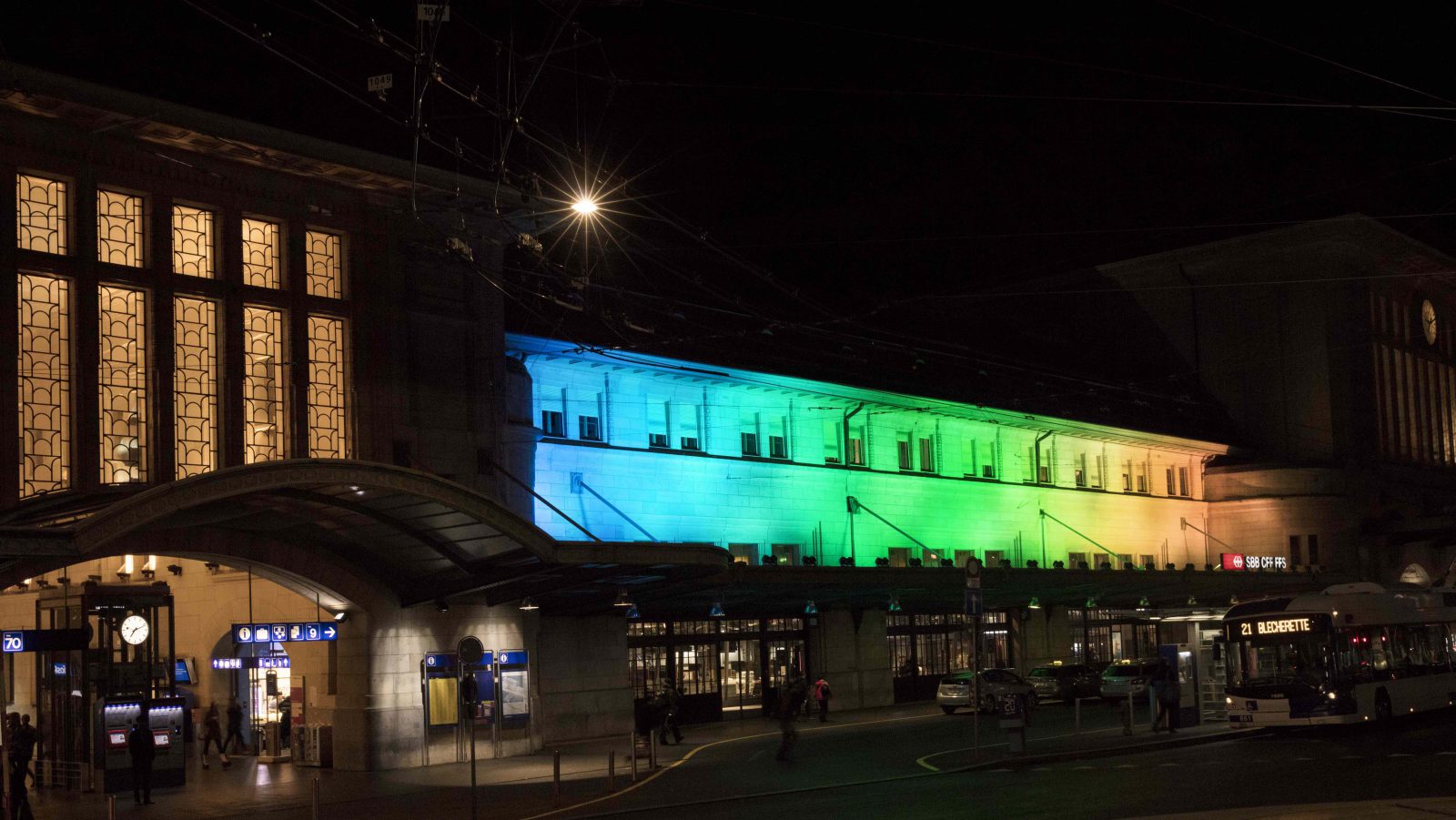 festival Lausanne lumières 2017 gare