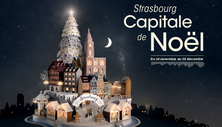 Affiche 2017 marché de Noël Strasbourg 