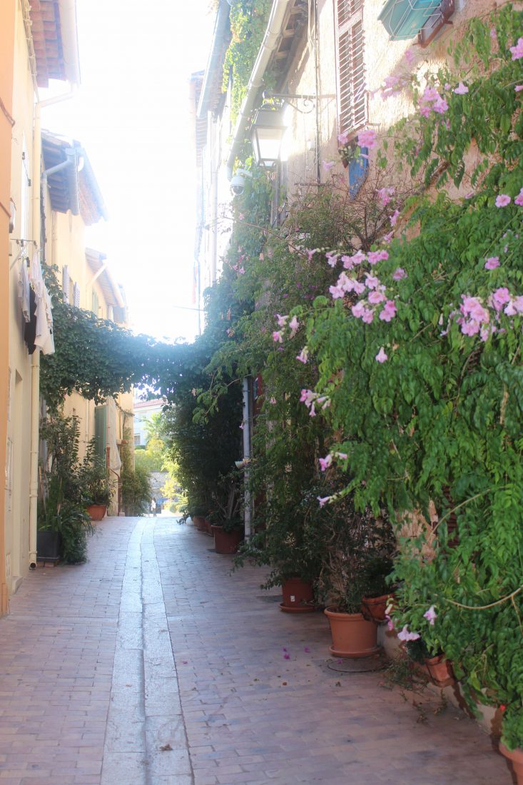 Cassis une ruelle fleurie