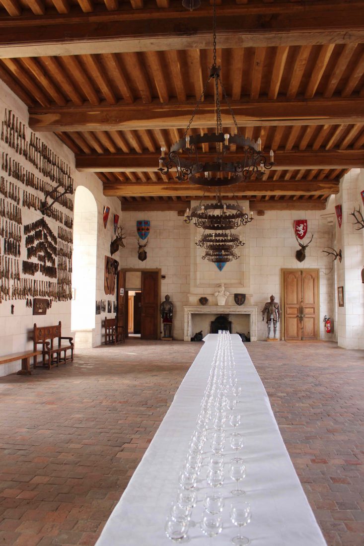 Château de Saint-Fargeau salle des trophées