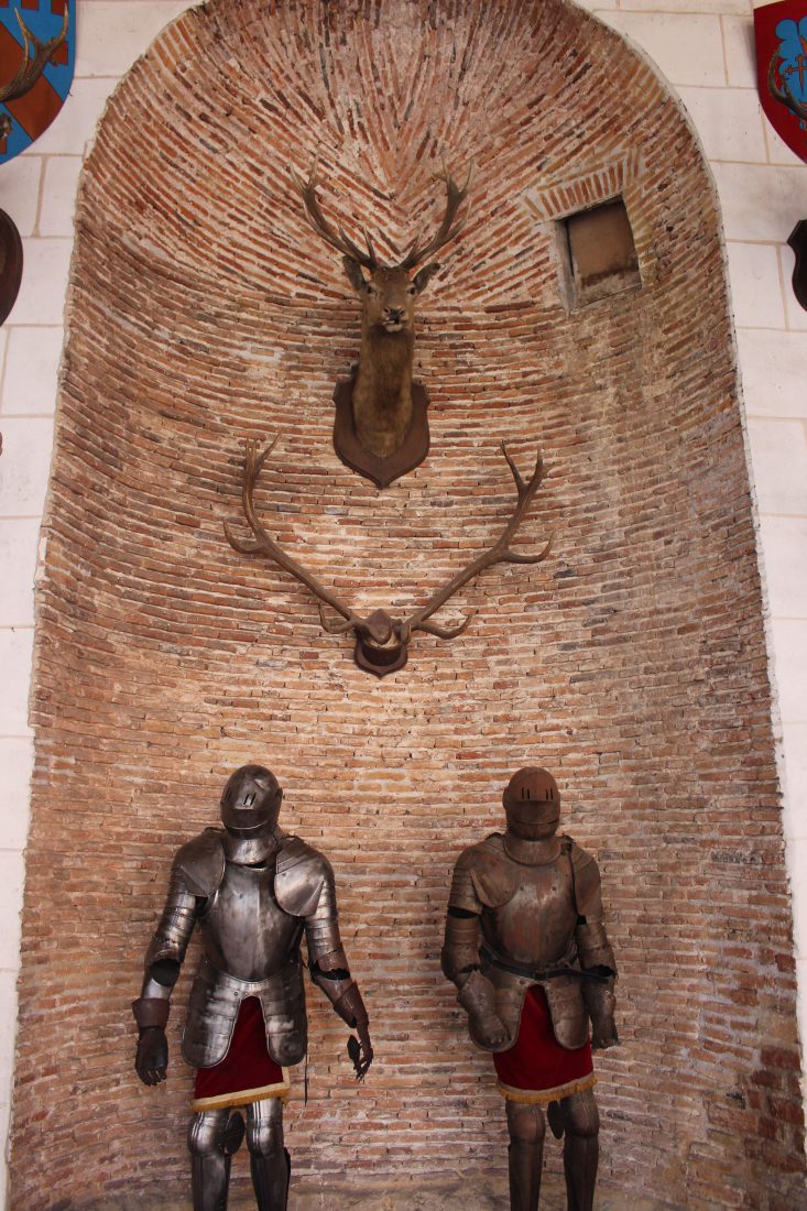 Château de Saint-Fargeau armures et trophées