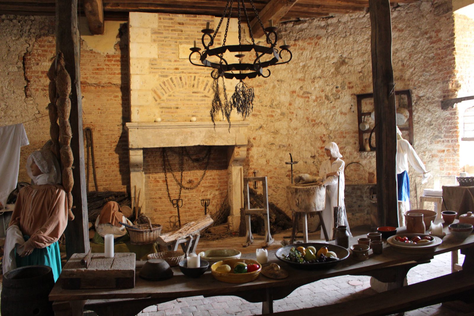 Château de Saint-Fargeau la cuisine