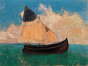 Odilon Redon - A la dérive (La Barque),