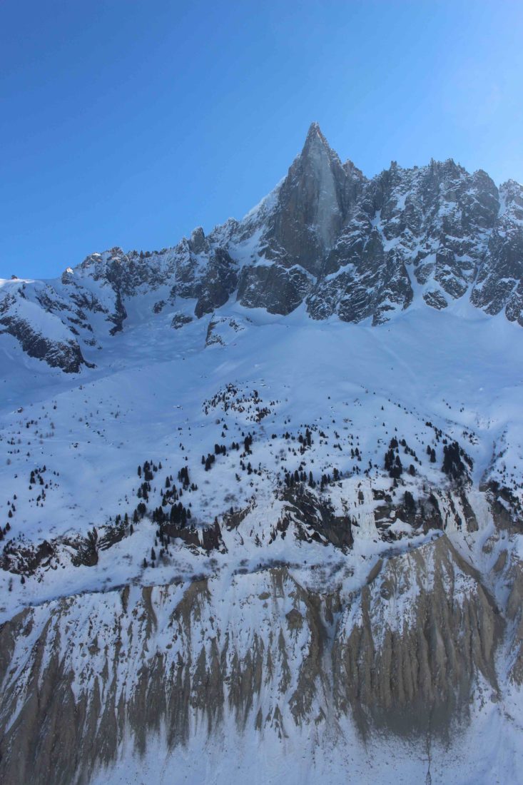 Montenvers lever de soleil sur les Drus