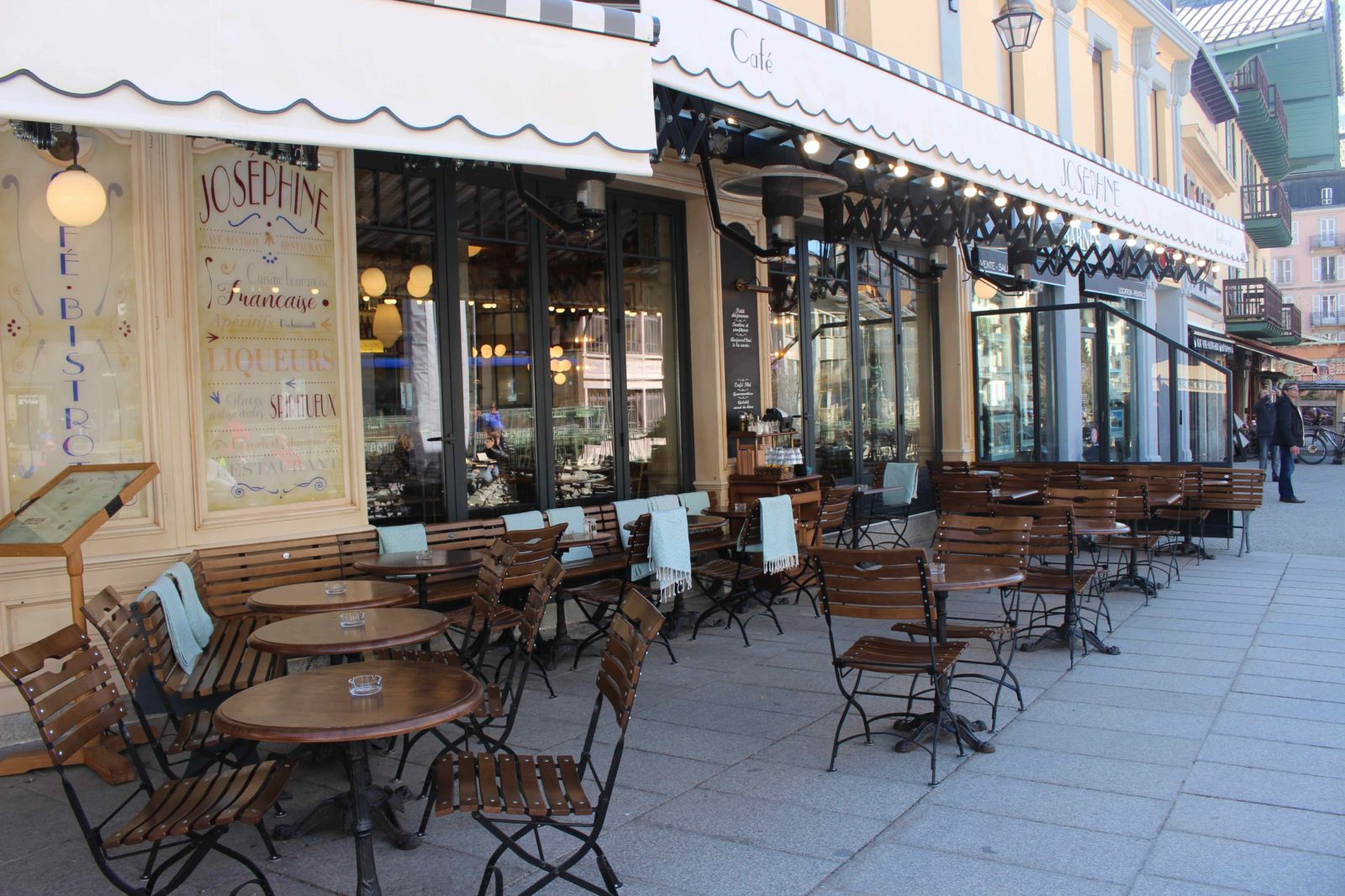 Chamonix restaurant Joséphine terrasse