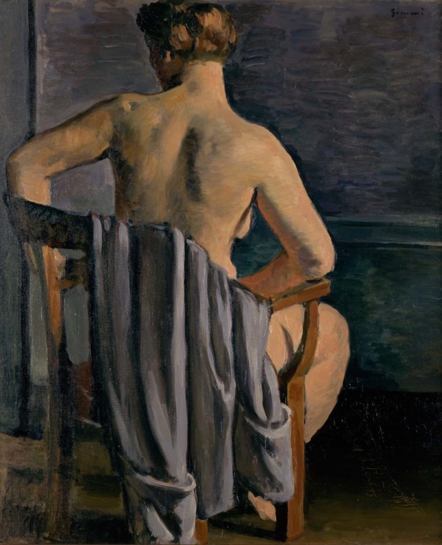 Nu au fauteuil de dos, [1930] Wilhelm Gimmi