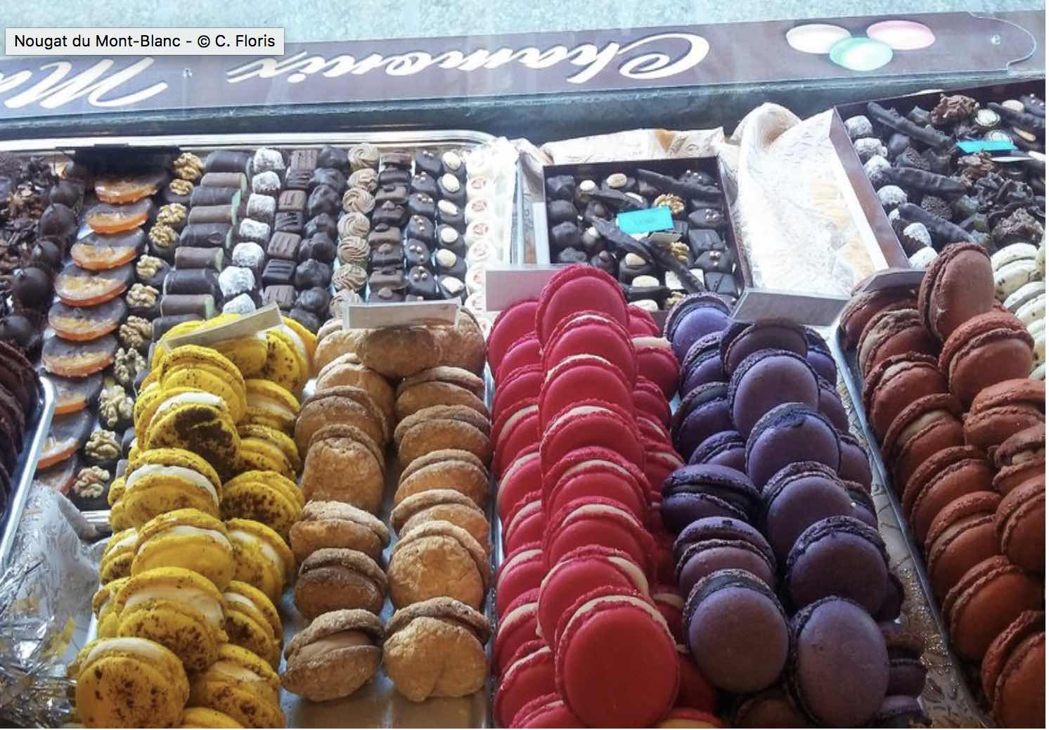 Chamonix Aux nougats du mont blanc macarons