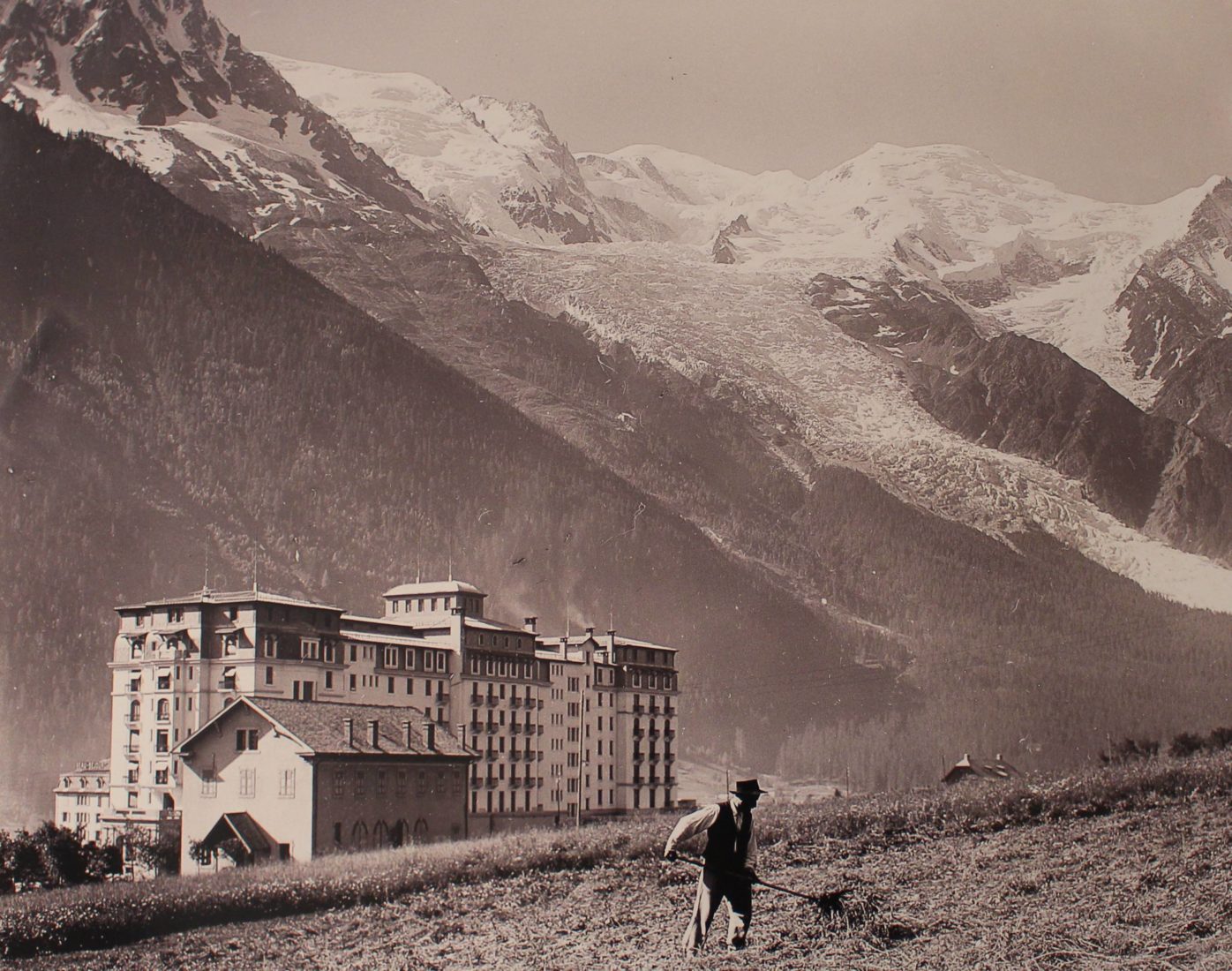 Chamonix vue ancienne Majestic