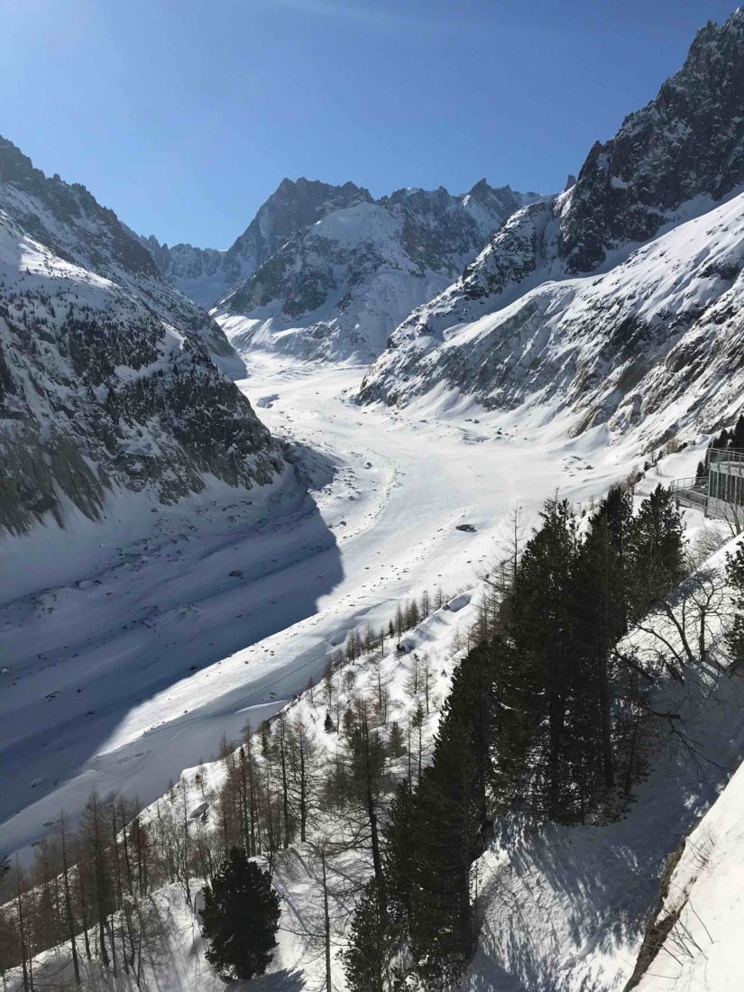 Montenvers vue sur la Mer de Glace