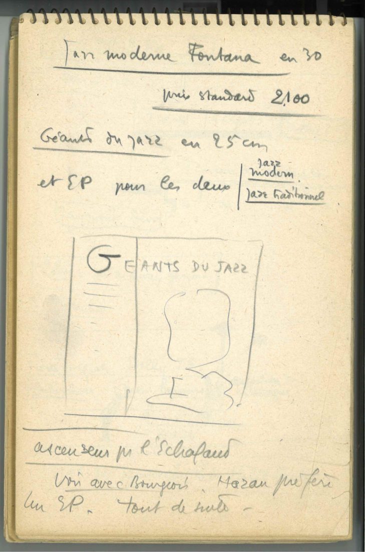 Fondation Jan Michalski Boris Vian manuscrit