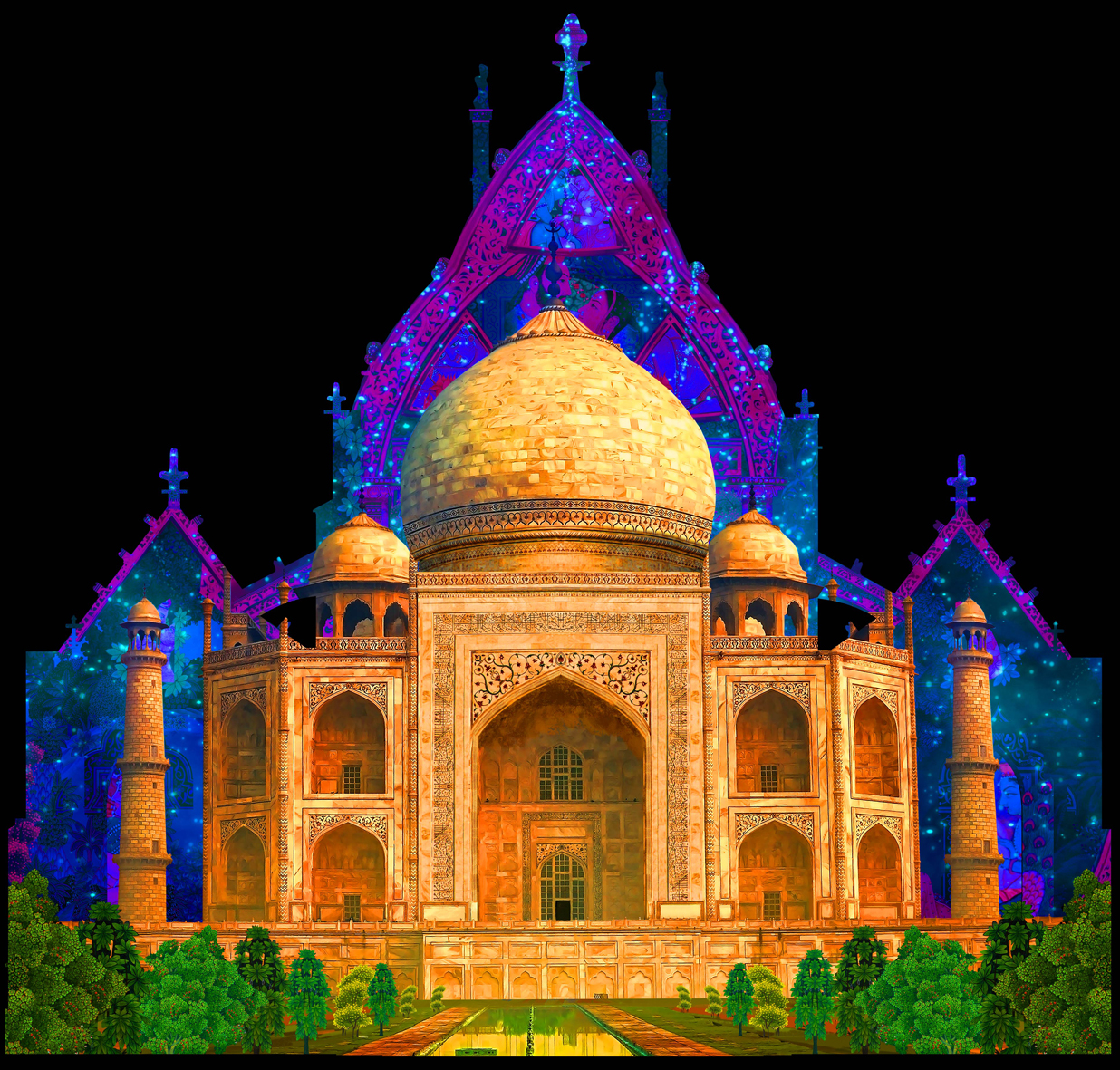 Brou Couleurs d'amour 2018 Taj mahal