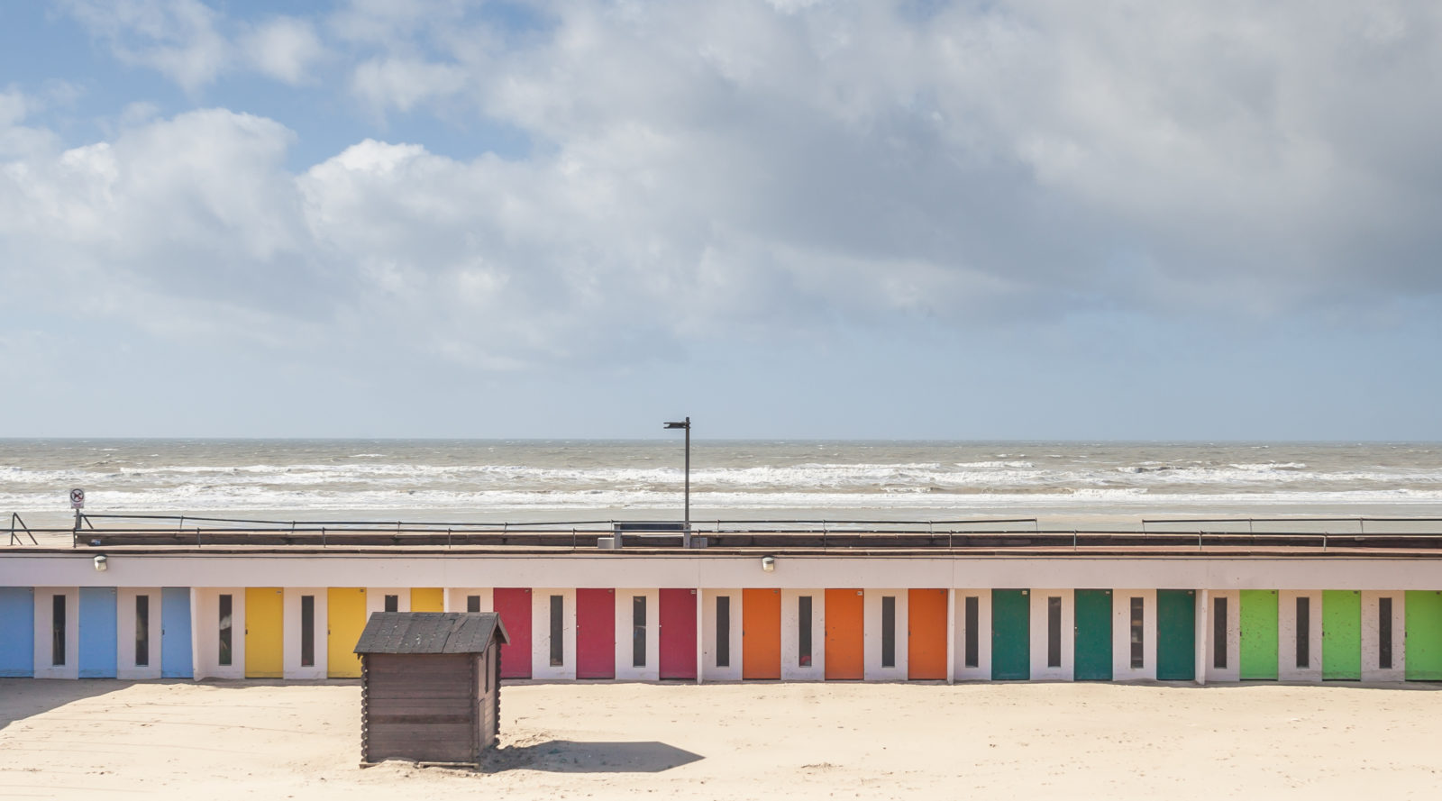 Le Touquet~Paris~Plage les cabines multicolores