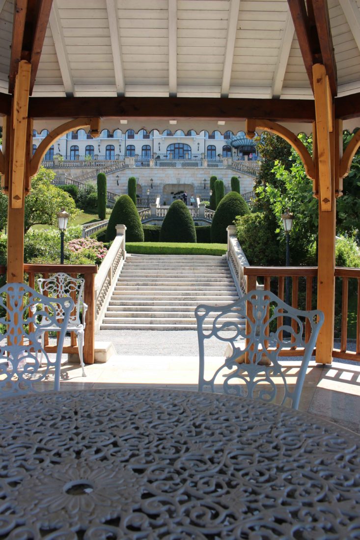 Le Palace de Menthon vue depuis le kiosque