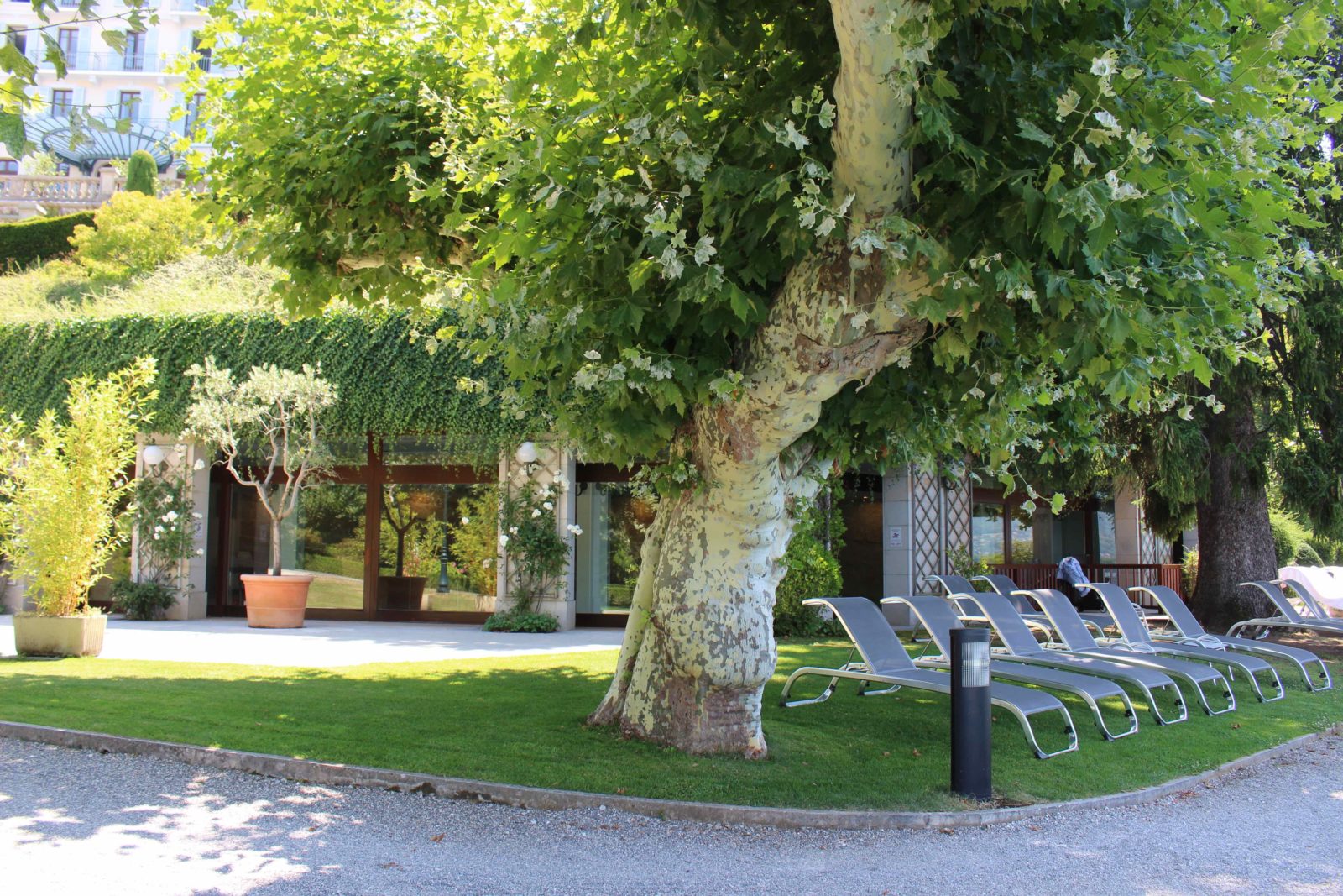 Le Palace de Menthon repos près de la piscine