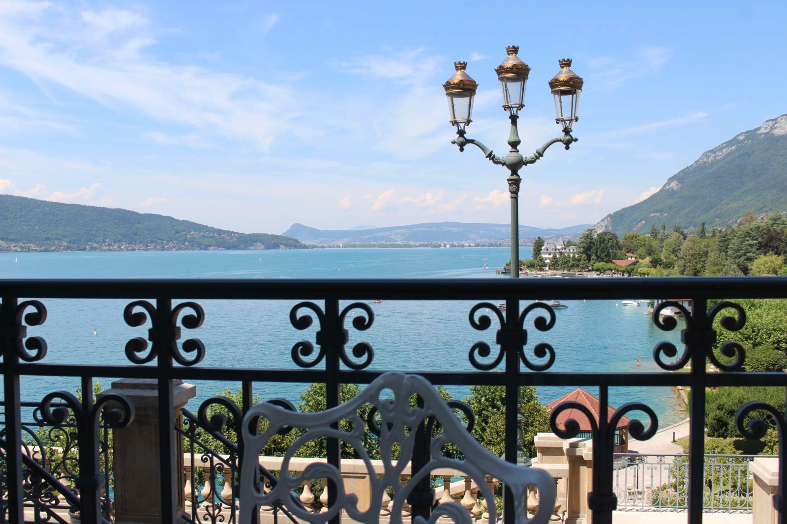 Le Palace de Menthon vue depuis le restaurant