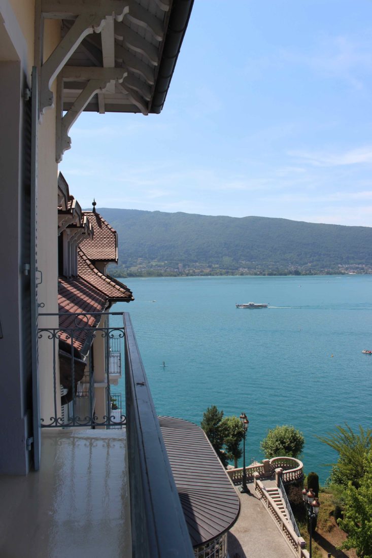 Le Palace de Menthon vue depuis les chambres