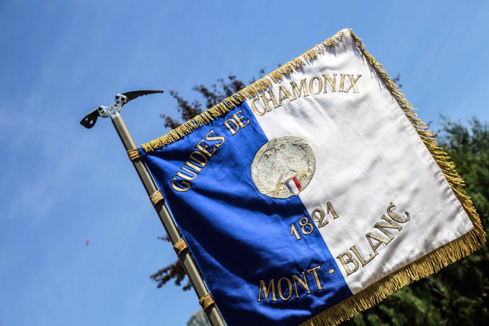 Fête des Guides à Chamonix 2018 étendard