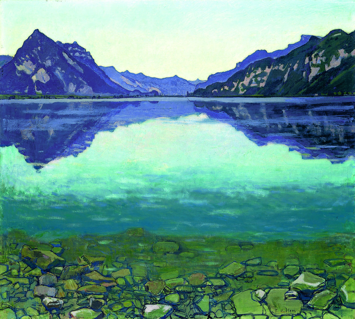 hodler Thunersee mit Spiegelung, 1904 