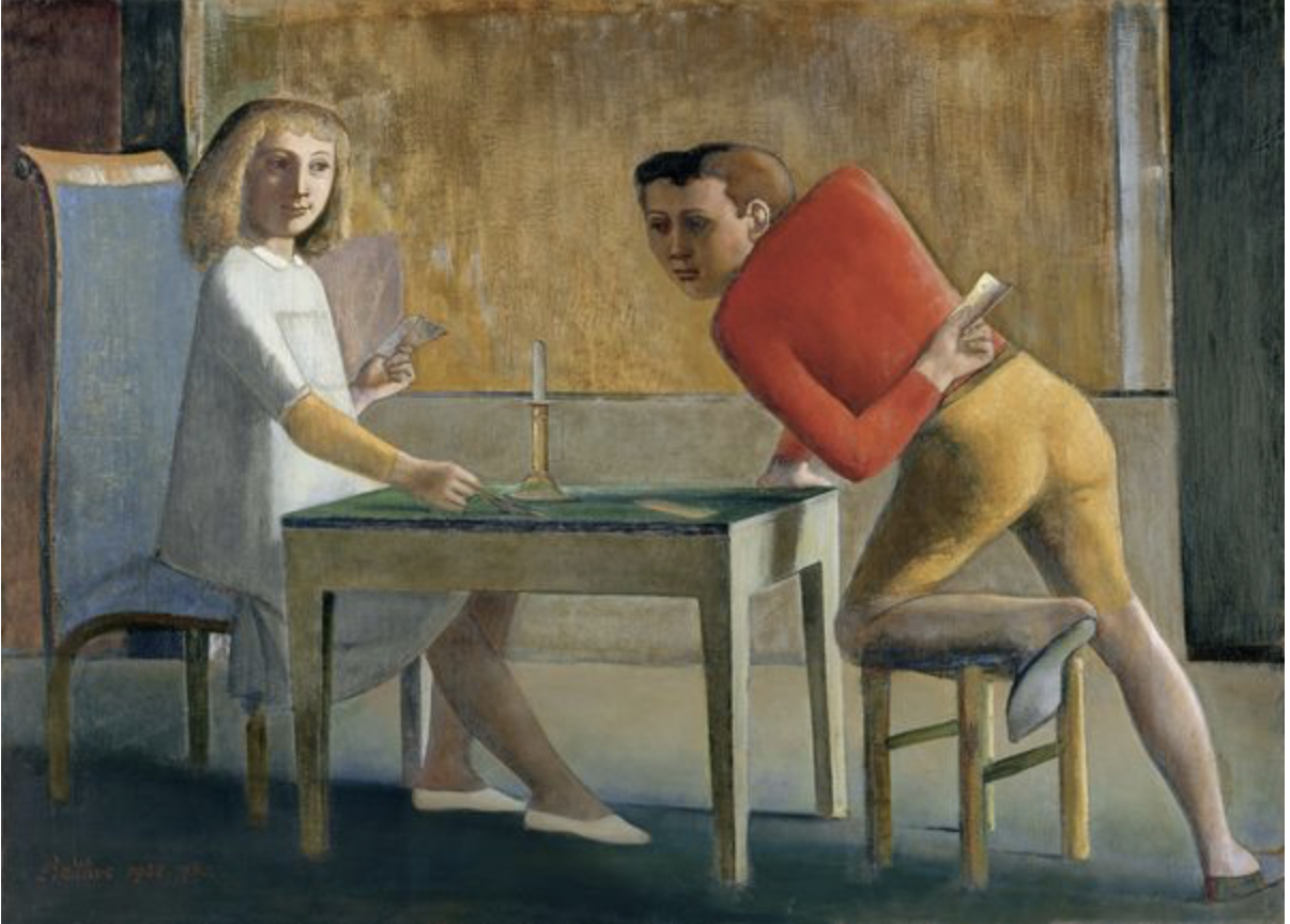 BALTHUS, LA PARTIE DE CARTES, 1948 - 1950