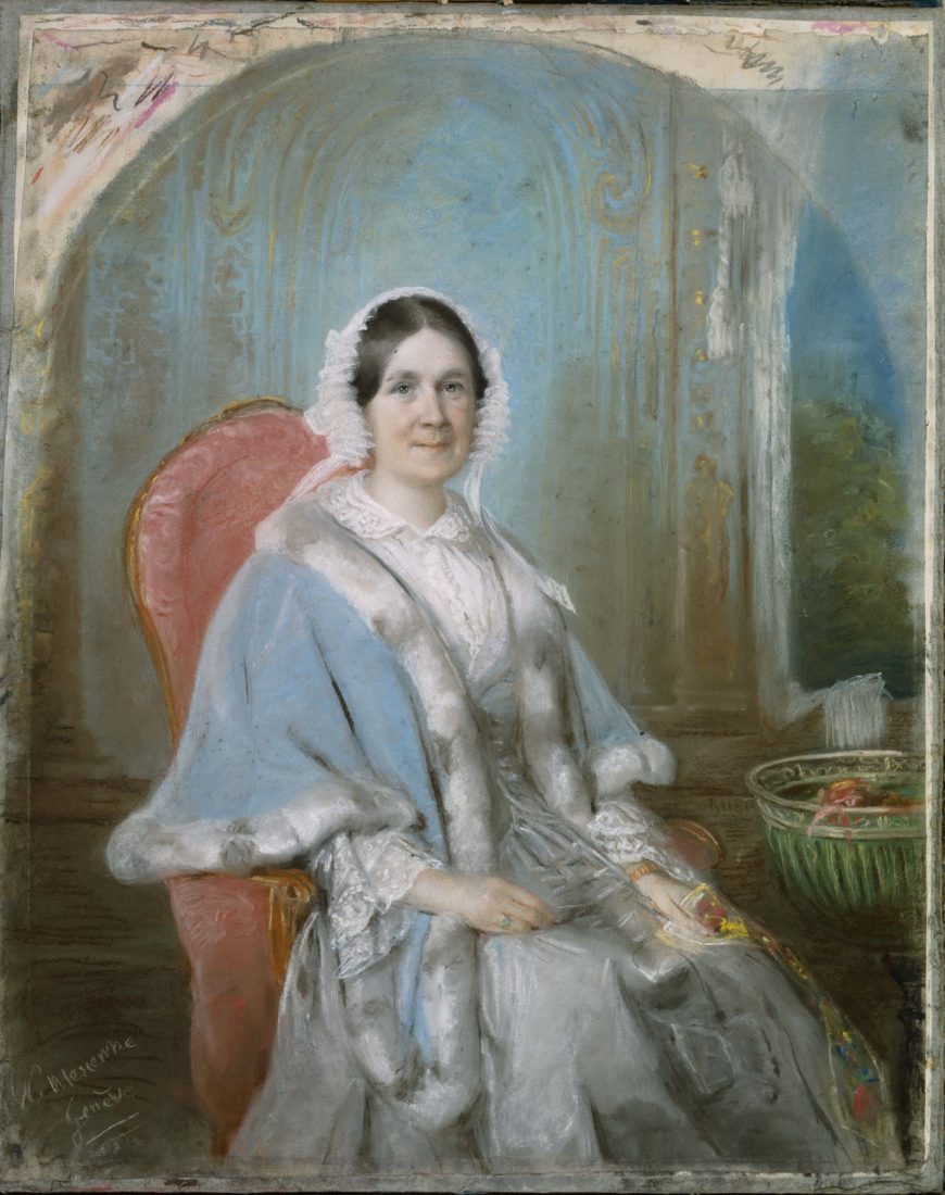 Nancy Mérienne portrait Ariane Revilliod, née De la Rive, à 40 ans