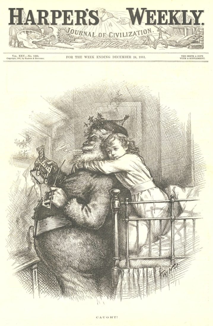 Château de Gruyères 2018 caricatures Père Noel Thomas Nast Harpers Weekly 