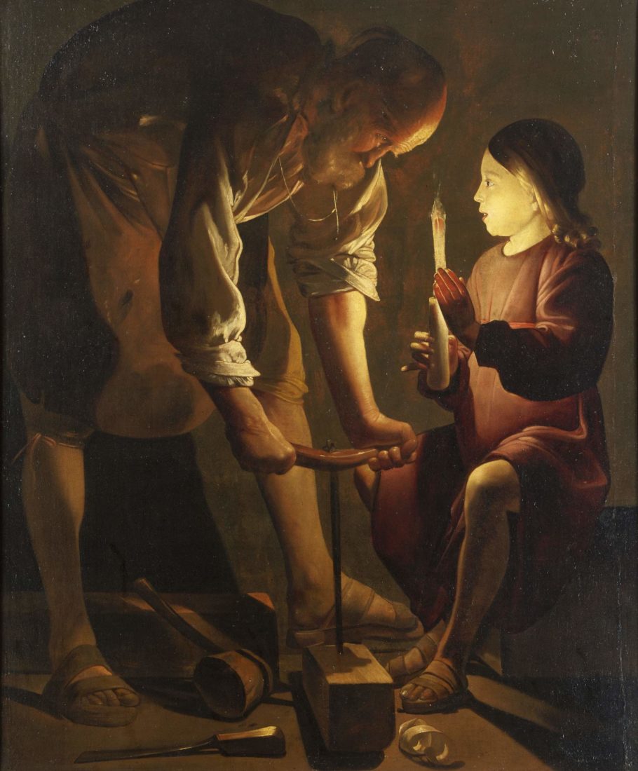 mbaa Besançon Georges DE LA TOUR, Saint Joseph charpentier mbaa Besançon Georges DE LA TOUR, Saint Joseph charpentier