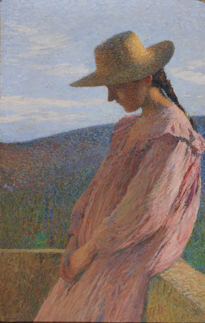 Henri Martin Jeune fille assise, avant 1904