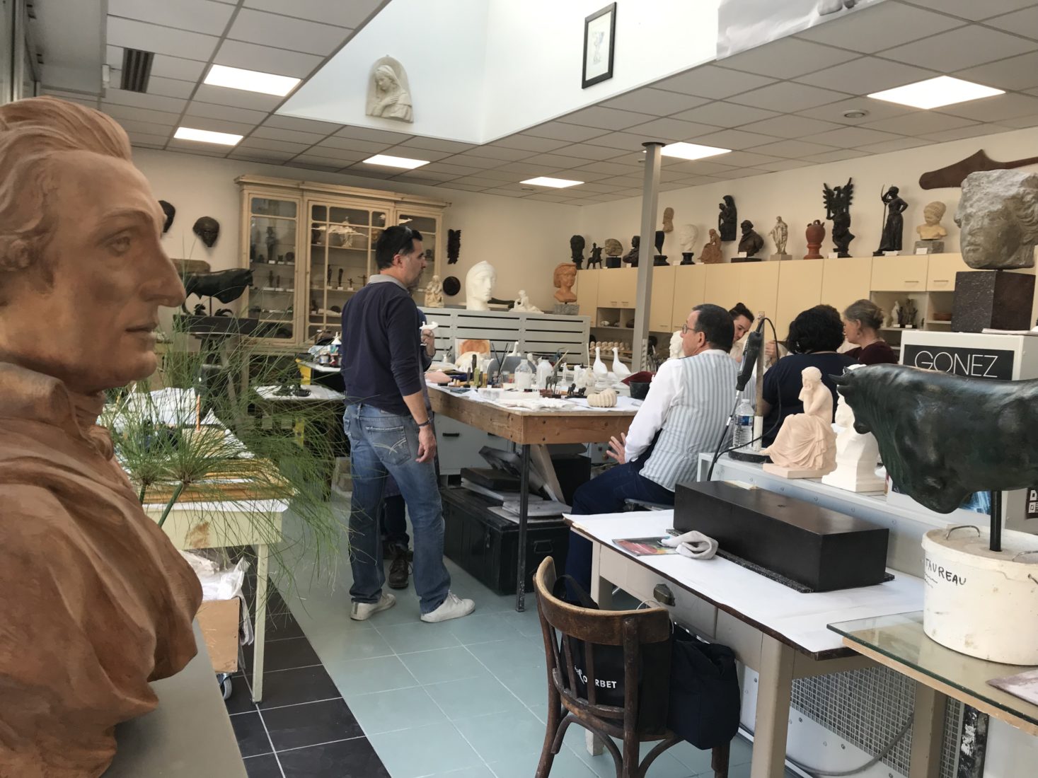 Besançon vue de l' atelier de moulage 