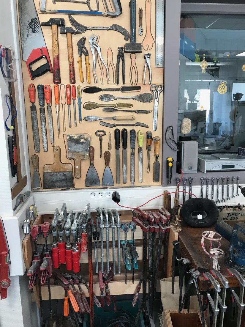 Besançon atelier de moulage - les outils