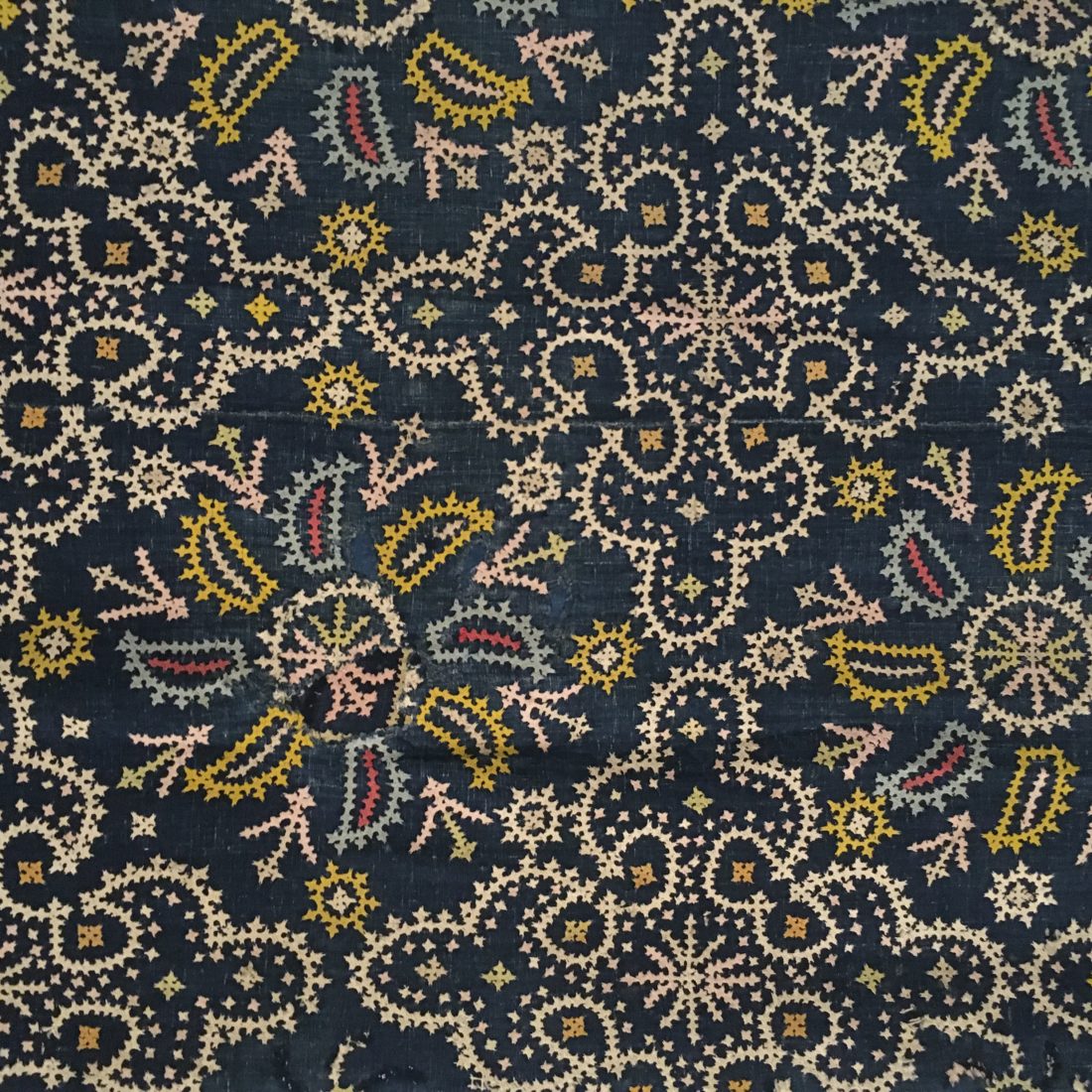 Musée de Bourgoin-Jallieu - Indigo tissus gros plan